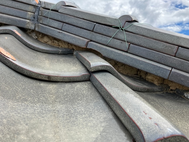 既存漆喰撤去後・別角度